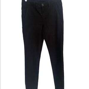 America Eagle Super Stretch Black Khakis Sz 6 (Regular)